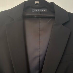 NWT- Theory Tech Nylon Tailored 1-Button Jacket